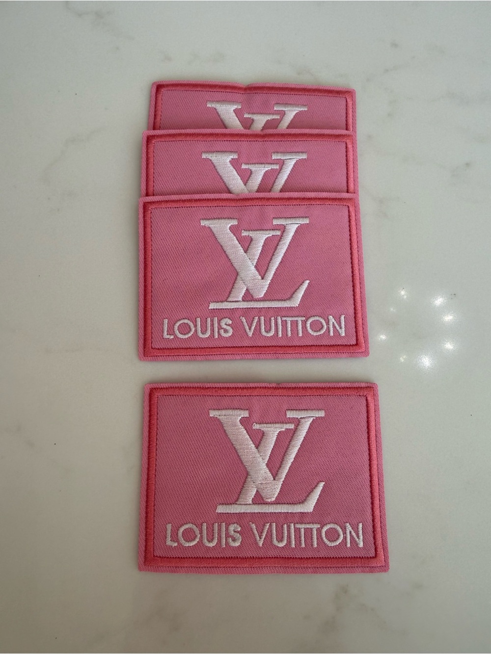Beautiful & Simple Hand Crafted Pink Embroidered Iron on Patches